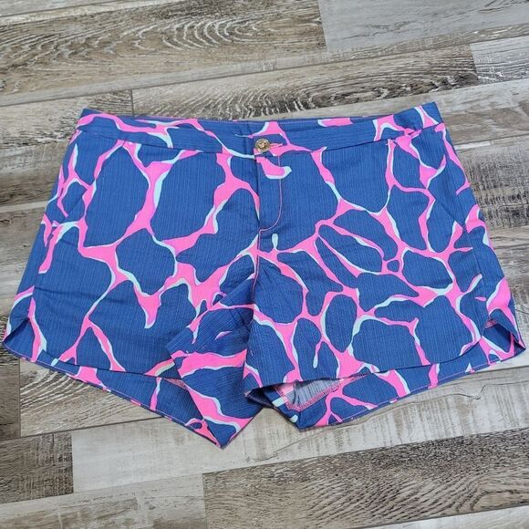 Lilly Pulitzer Adie Shorts Tiki Pink Broken Shaker Size 4 - Picture 1 of 6